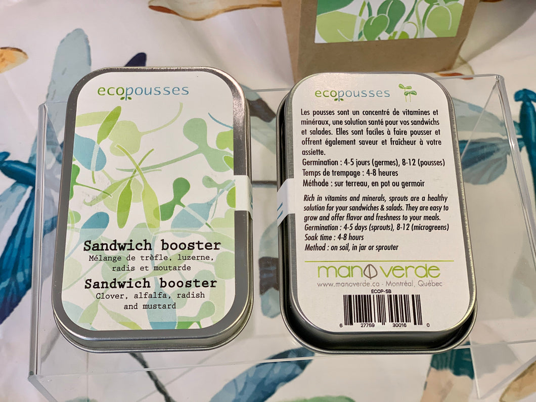 Semences de pousse « sandwich booster »