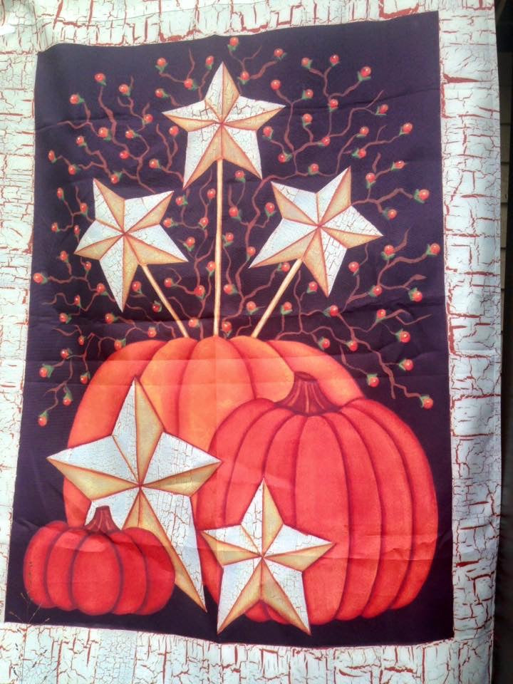 grand drapeau citrouille