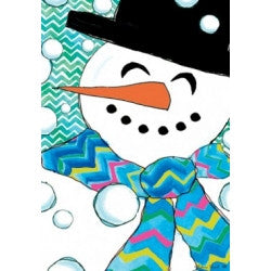 drapeau bonhomme neige