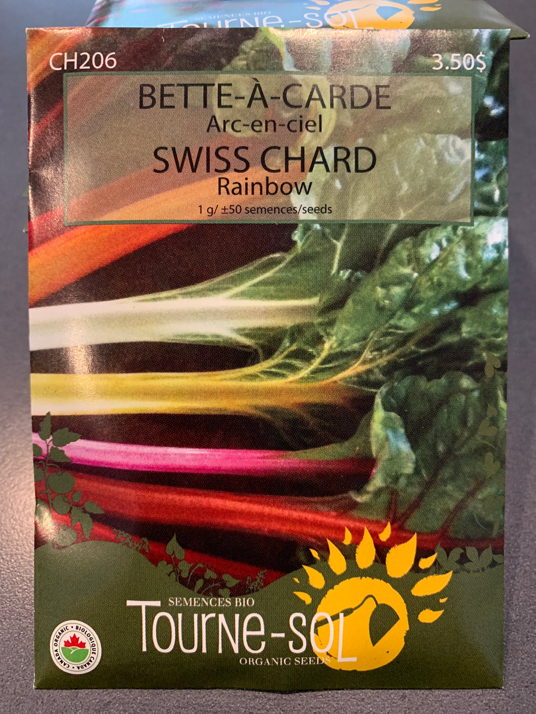 Semences bio bette à carde rainbow