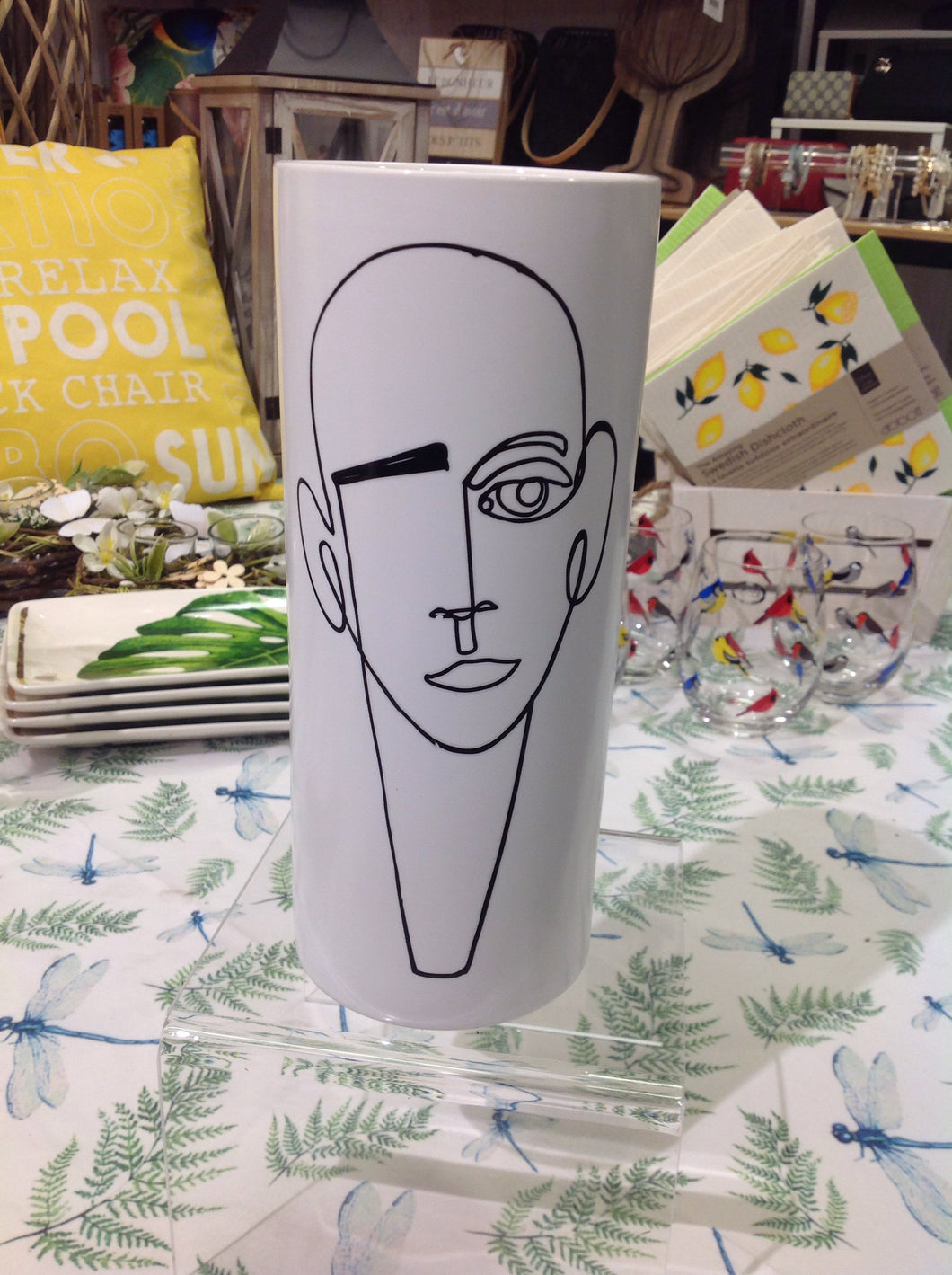 pot visage homme 4 pouces