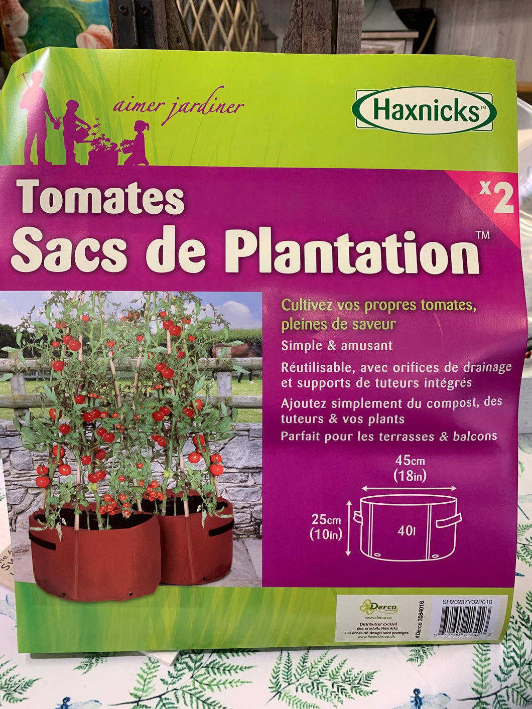 Jardinière de plantation à tomates