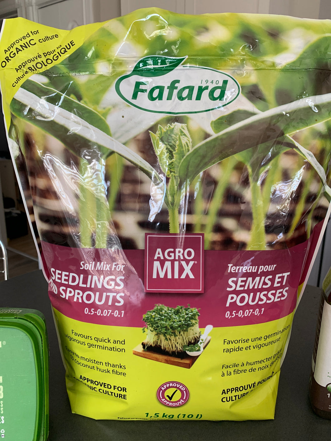 terreau semis et pousses sac de 10 litres