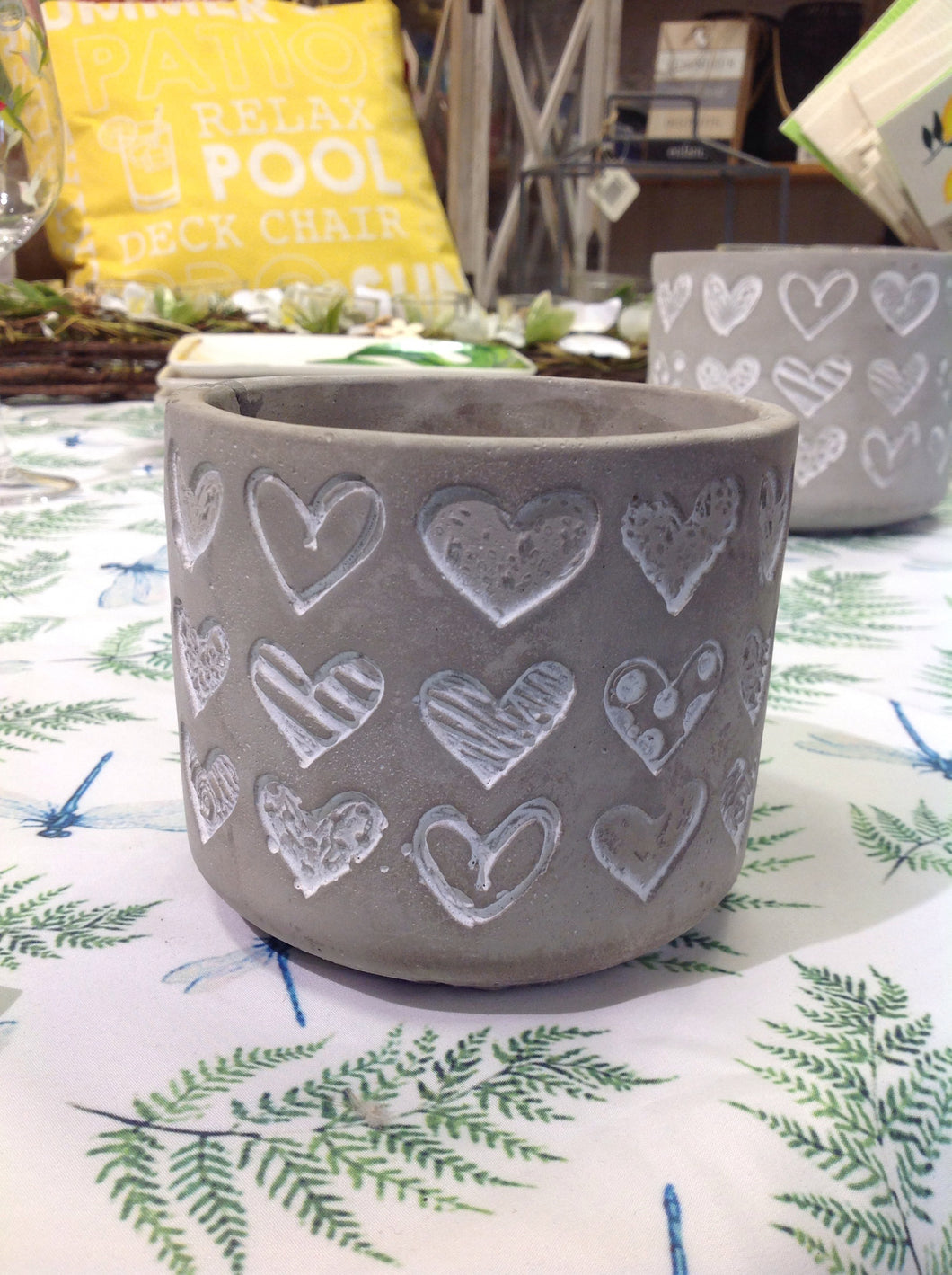 pot coeur 4.5 pouces